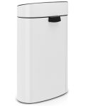 Кош за отпадъци Brabantia - Touch Bin New, 40 l, White - 3t