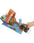Комплект Hot Wheels Monster Trucks - Световна арена, Treasure Chomp Challenge - 3t