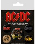 Комплект значки Pyramid -  AC/DC (Logo) - 1t