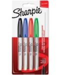 Комплект перманентни маркери Sharpie - F, 4 броя - 1t