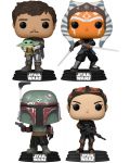 Комплект фигури Funko POP! Television: The Mandalorian - The Mandalorian with Grogu, Ahsoka, Boba Fett, Fennec Shand (Special Edition) - 1t