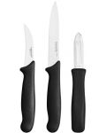 Комплект ножове за белене Fiskars - Essential, 3 части - 1t