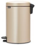 Кош за отпадъци Brabantia - NewIcon, 12 l, Champagne - 4t