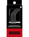 Комплект сламки Sigg – неръждаема стомана, 4 броя - 1t