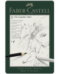 Комплект графитни моливи Faber-Castell Pitt - Matt, 11 части - 1t