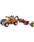 Конструктор LEGO City - Камион за теглене и ремонт на спортна кола (60435) - 3t