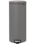 Кош за отпадъци с педал Brabantia - NewIcon 30 l, сив - 1t