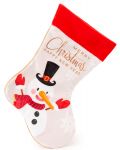 Коледен чорап Амек Тойс - Снежко, 28 cm - 1t