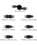 Комплект адаптери Vivanco - 45259, USB, 7 броя, черен - 1t