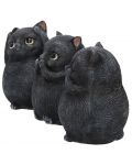 Комплект статуетки Nemesis Now Adult: Humor - Three Wise Fat Cats, 8 cm - 2t