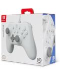 Контролер PowerA - за Nintendo Switch, жичен, White Matte - 5t