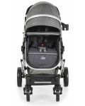 Комбинирана бебешка количка Moni - Ciara, сива с черно - 3t