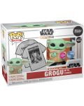 Комплект Funko POP! Collector's Box: Television - The Mandalorian (Grogu with Cookie) (Flocked) (Special Edition) - 7t