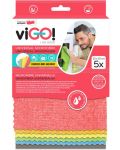 Комплект от 5 микрофибърни кърпи viGО! - Premium, универсални - 1t