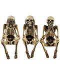 Комплект статуетки Nemesis Now Adult: Gothic - Three Wise Skeletons, 10 cm - 1t