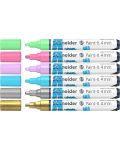 Комплект акрилни маркери Schneider Paint-It - 320, 4.00 mm, 4 пастелни и 2 металикови цвята - 1t