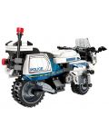Конструктор Qman - Полицейски мотор, 395 части - 3t