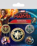 Комплект значки Pyramid Marvel Captain Marvel - Patches - 1t