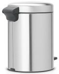 Кош за отпадъци Brabantia - NewIcon, 5 l, Matt Steel Fingerprint Proof - 3t