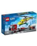 Конструктор LEGO City - Превоз на спасителен хеликоптер (60343) - 1t
