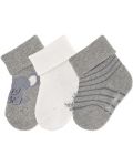 Kомплект бебешки чорапи Sterntaler - Слонче, 17/18, размер,  6-12 м, 3 чифта - 1t