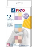 Комплектт глина Staedtler Fimo Soft - Пастелни, 12 цвята - 1t