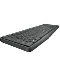 Комплект мишка и клавиатура Logitech - MK235,безжичен, тъмносив - 13t