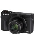 Компактен фотоапарат Canon - Powershot G7X III, Battery kit, черен - 3t