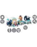 Комплект образователни играчки Babyono Play More - Сафари влак - 2t