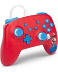 Контролер PowerA - Enhanced, жичен, за Nintendo Switch, Woo-hoo! Mario - 2t