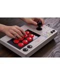 Безжичен контролер 8BitDo - Arcade Stick, бял (Nintendo Switch/PC) - 4t