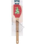 Комплект силиконова шпатула и формичка ADS - Christmas tree - 1t