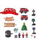Коледен календар HaPe International - Коледна гара, с дървени играчки - 2t