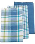 Комплект домакински кърпи за съдове Kela - Pasado, 3 броя, 65 х 45 cm, сини - 1t