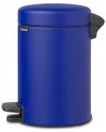 Кош за отпадъци Brabantia - NewIcon, 3 l, Mineral Powerful Blue - 3t