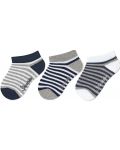 Kомплект детски чорапи Sterntaler - Синьо райе, 27/30 размер, 5-6 г, 3 чифта - 1t