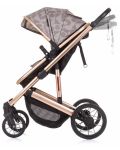 Комбинирана бебешка количка Chipolino - Енигма, Пясък - 7t