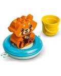 Конструктор LEGO Duplo - Забавления в банята,  Плаваща червена панда (10964) - 3t