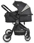 Комбинирана бебешка количка Moni - Rio, черна - 4t