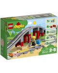 Конструктор LEGO Duplo - Мост и релси за влак (10872) - 1t