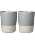 Комплект от 2 двустенни чаши Blomus - Sablo, 260 ml, сиви - 1t