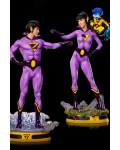 Комплект статуетки Iron Studios DC Comics: Wonder Twins - Jayna & Zan, 21-20 cm - 2t