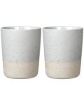 Комплект от 2 двустенни чаши Blomus - Sablo, 260 ml, светлосиви - 1t