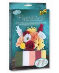 Творчески комплект за декорация Folia - Букет цветя от креп хартия - 1t