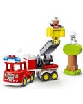Конструктор LEGO Duplo Town - Пожарникарски камион, със звуци (10969) - 3t