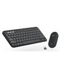 Комплект клавиатура Logitech K380s, for Mac + мишка Logitech M350s, сиви - 2t