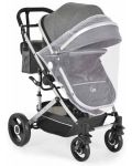 Комбинирана бебешка количка Moni - Ciara, сива с черно - 6t