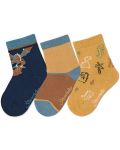 Комплект детски чорапи за момче Sterntaler - 17/18 размер, 6-12 месеца, 3 чифта - 1t