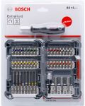 Комплект битове и накрайници Bosch - Еxtra Hard, 44 части, с ръчна отвертка - 3t