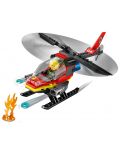 Конструктор LEGO City - Пожарен спасителен хеликоптер (60411) - 4t